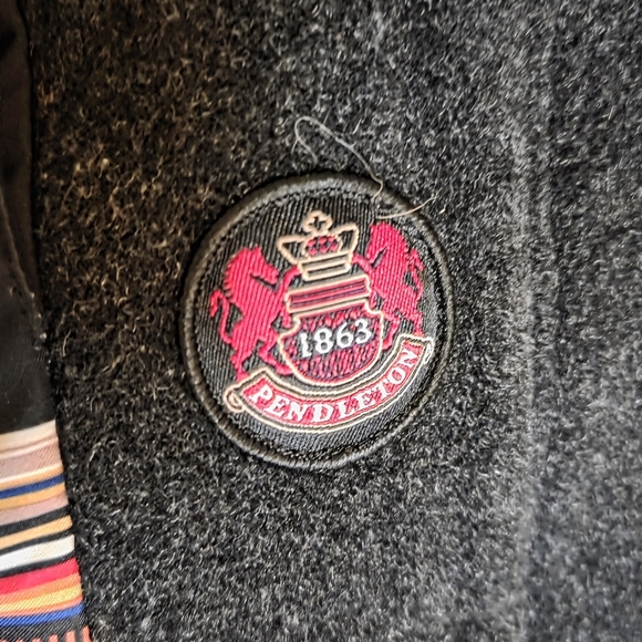 Pendleton Vintage Logan Wool Fall Winter Mid Length Women's Coat Dark Gray XXL - Picture 13 of 14